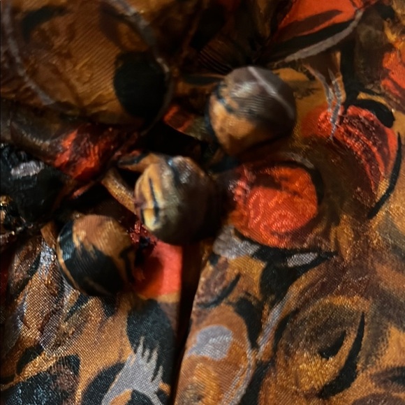 Vintage EJHarper Red and Brown Casual Button Down Shirt - Picture 2 of 8